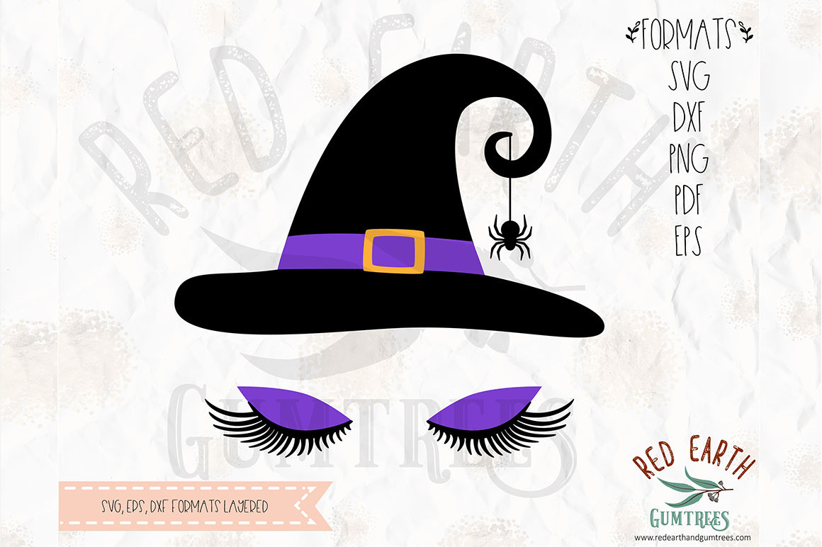 Halloween Witch With Lashes Svg Png Eps Dxf Pdf Formats By Svgbrewerydesigns Thehungryjpeg Com