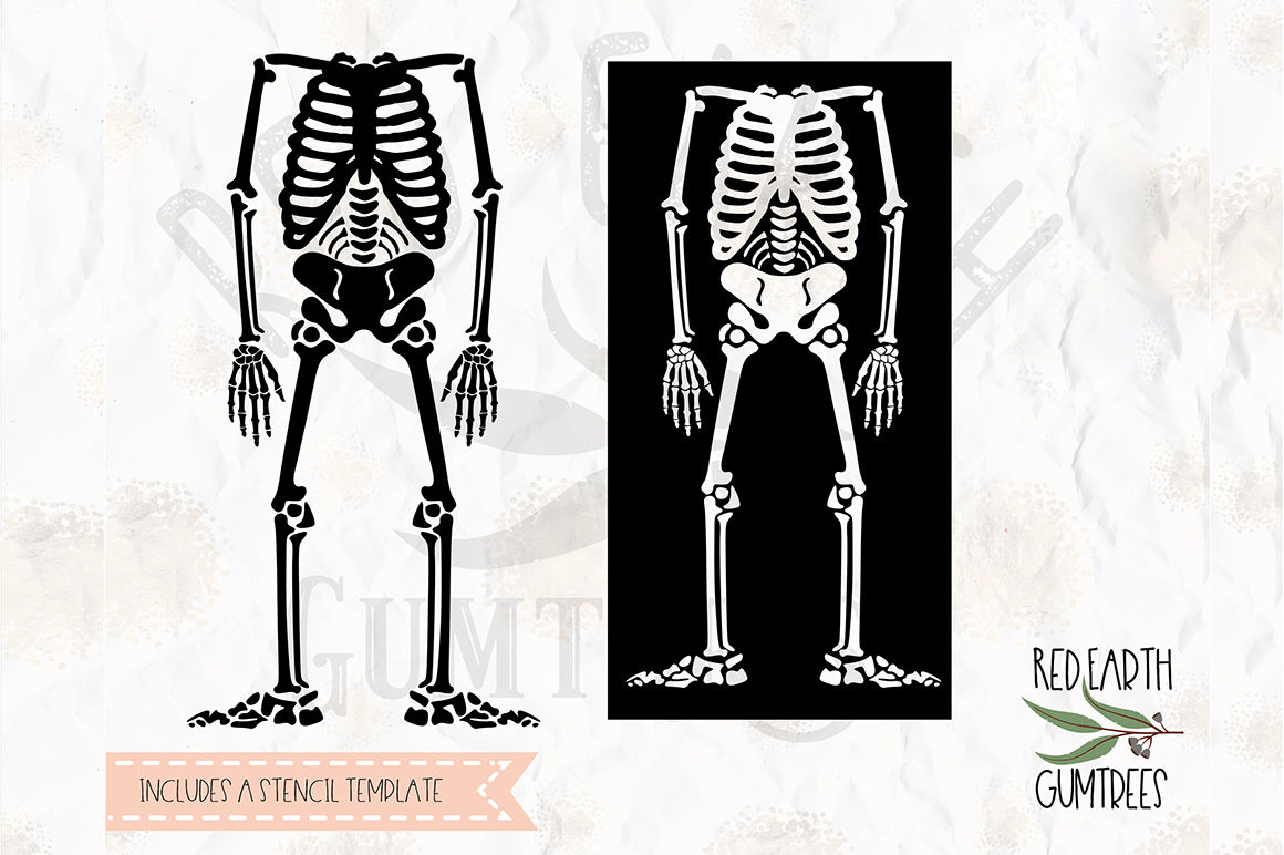 Halloween Skeleton Template Svg Png Eps Dxf Pdf Formats By Svgbrewerydesigns Thehungryjpeg Com