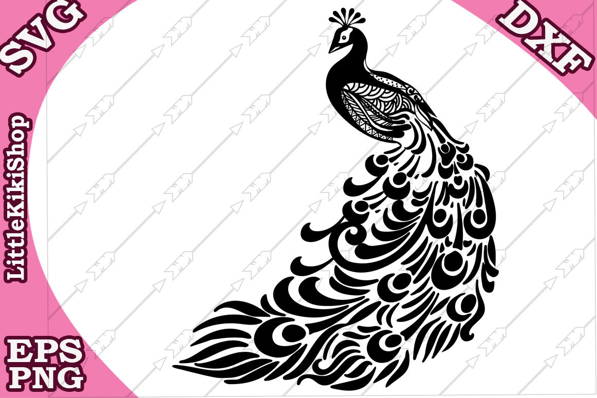 Download Zentangle Peacock Svg, MANDALA PEACOCK SVG, Zentangle ...