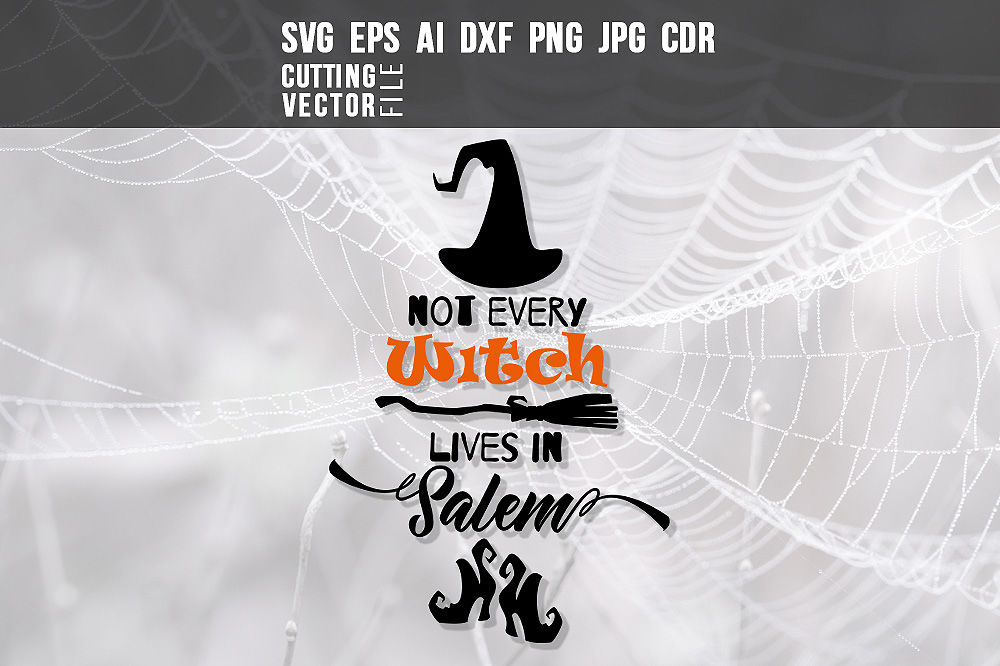 Download Not Every Witch Lives in Salem - svg, eps, ai, dxf, png ...