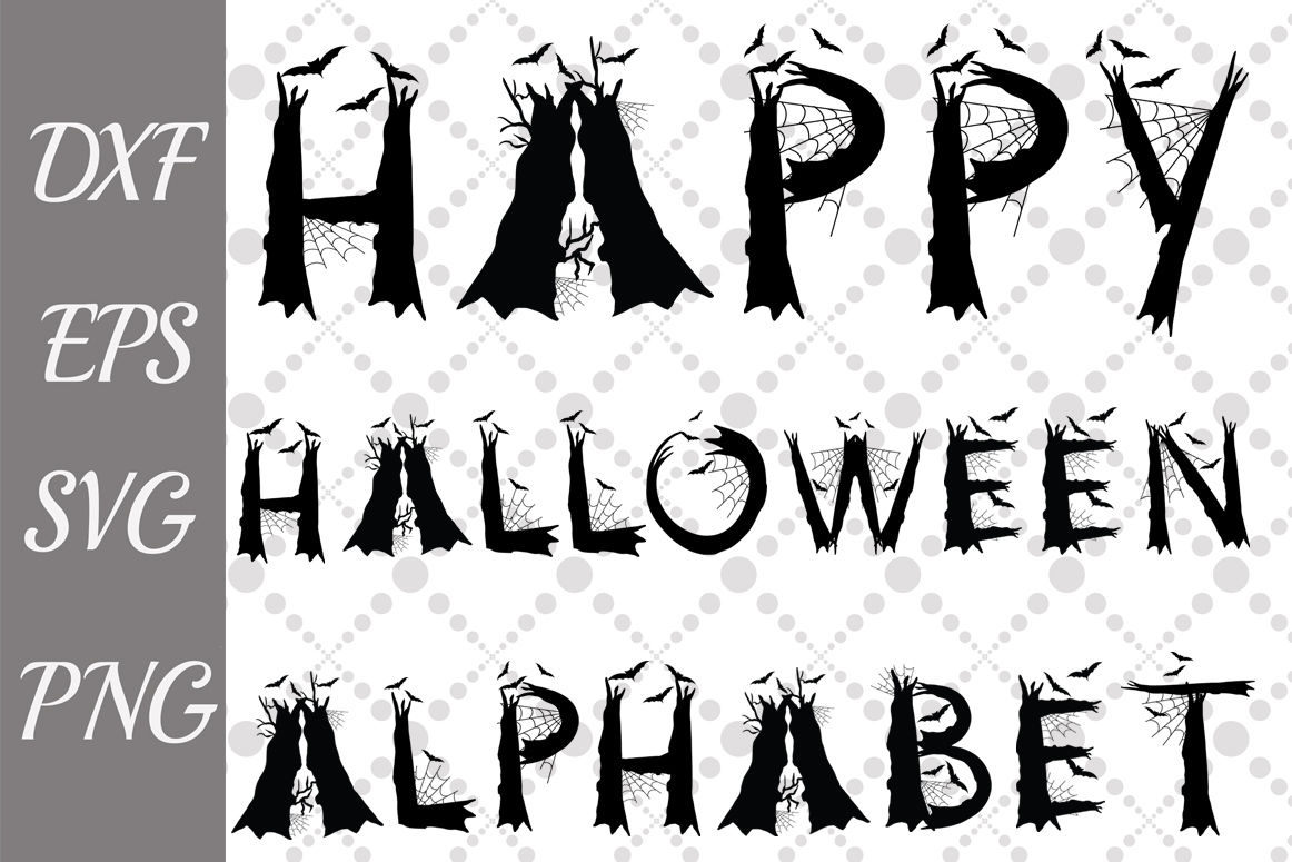 Halloween Alphabet Svg Scary Letters Svg Halloween Letters By Prettydesignstudio Thehungryjpeg Com