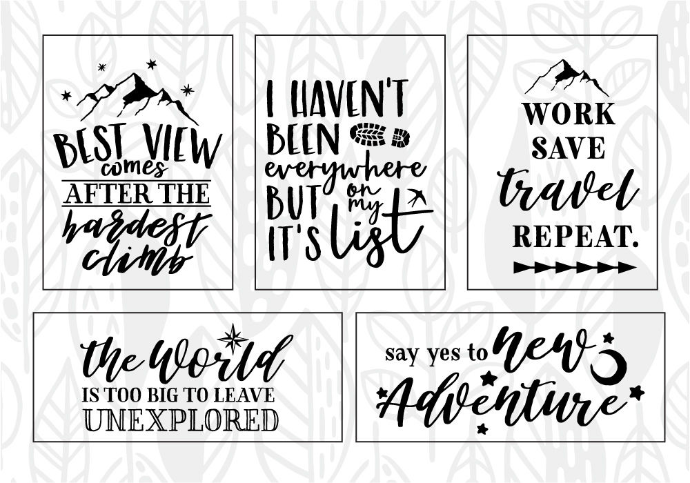 Download Adventure Quote SVG Cut File Bundle By Caluya Design | TheHungryJPEG.com