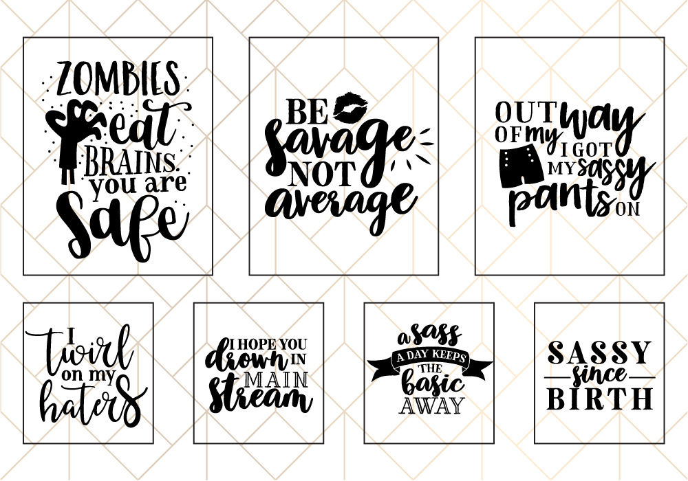 Download Sassy Quote Svg Cut File Bundle By Caluya Design Thehungryjpeg Com