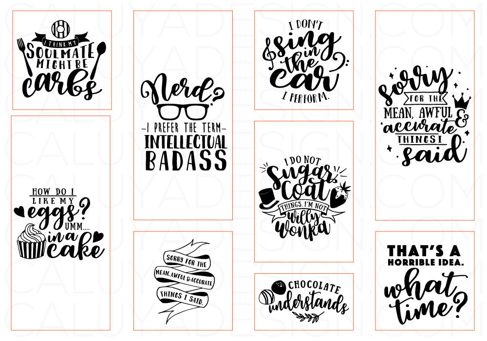 Funny Quotes Svg Cut File Bundle By Caluya Design Thehungryjpeg Com