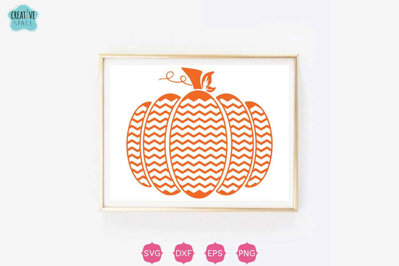 Chevron Pumpkin Svg Pumpkin Svg Halloween Svg Pumpkin Clipart By Creativespace Thehungryjpeg Com