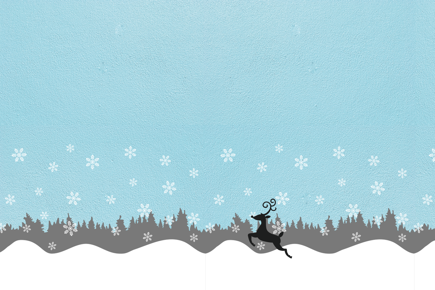 Seamless Winter Snow Scene With Deer Svg Png Dxf By Risa Rocks It Thehungryjpeg Com