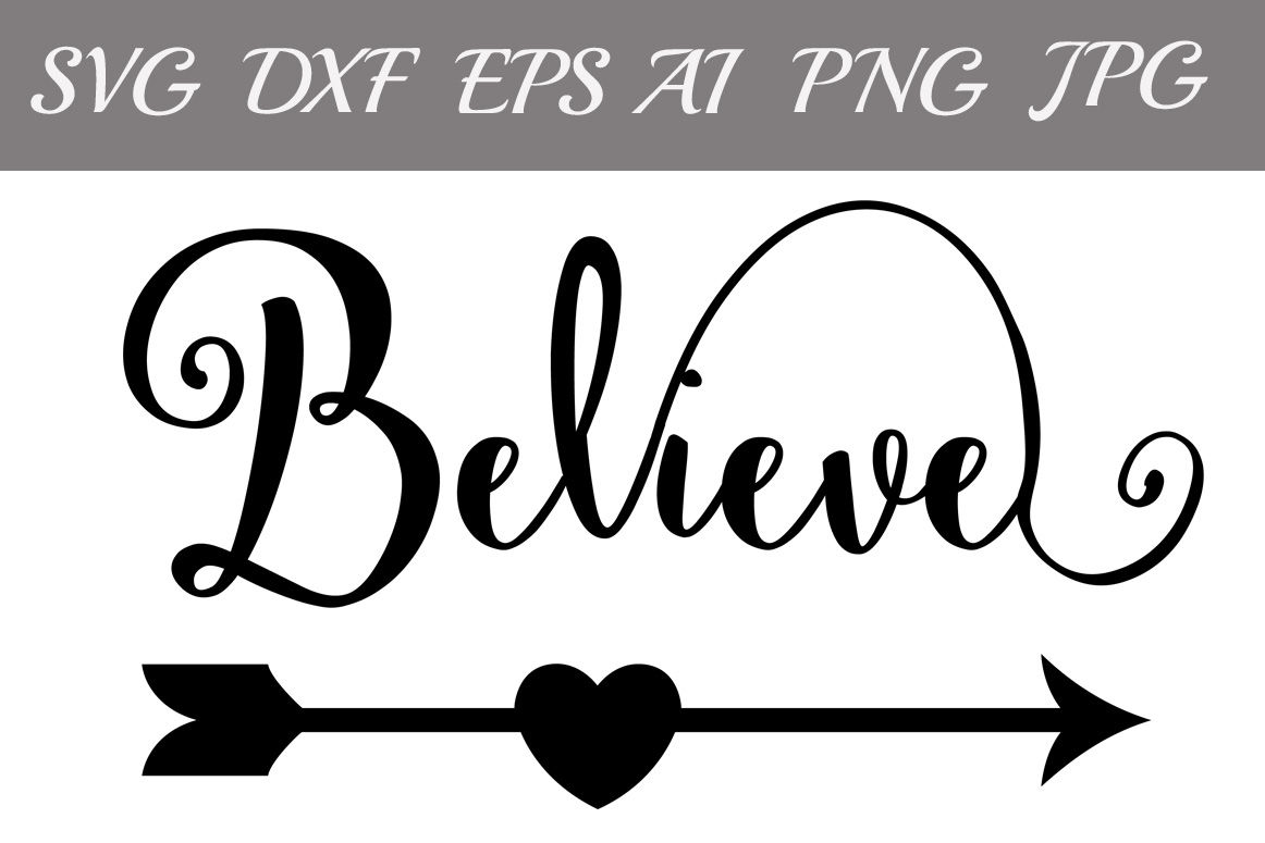 Believe Svg, SIGN SVG, Christmas Svg,Digital Cutting File,Religious By