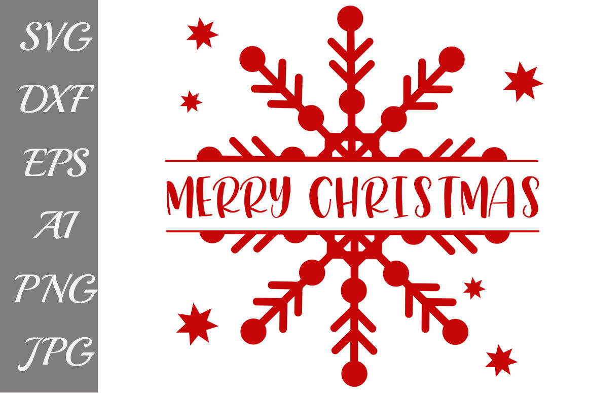 Merry Christmas SVG, SNOWFLAKE SVG, Christmas cut file,Winter Svg By