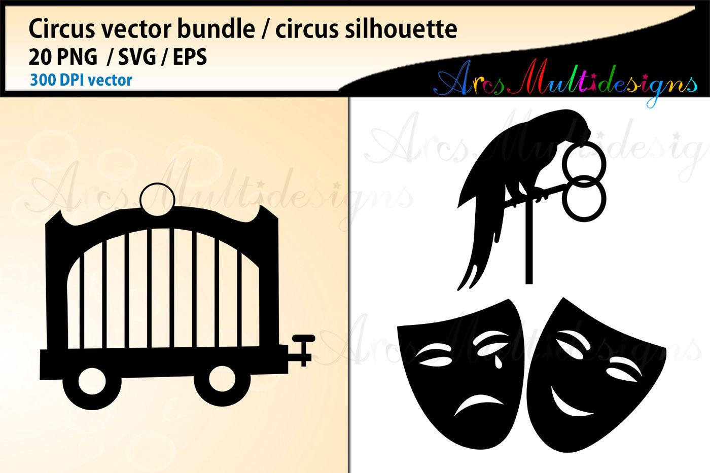 Download Circus Svg Bundle Circus Silhouette Vector Circus Vector Bundle By Arcsmultidesignsshop Thehungryjpeg Com