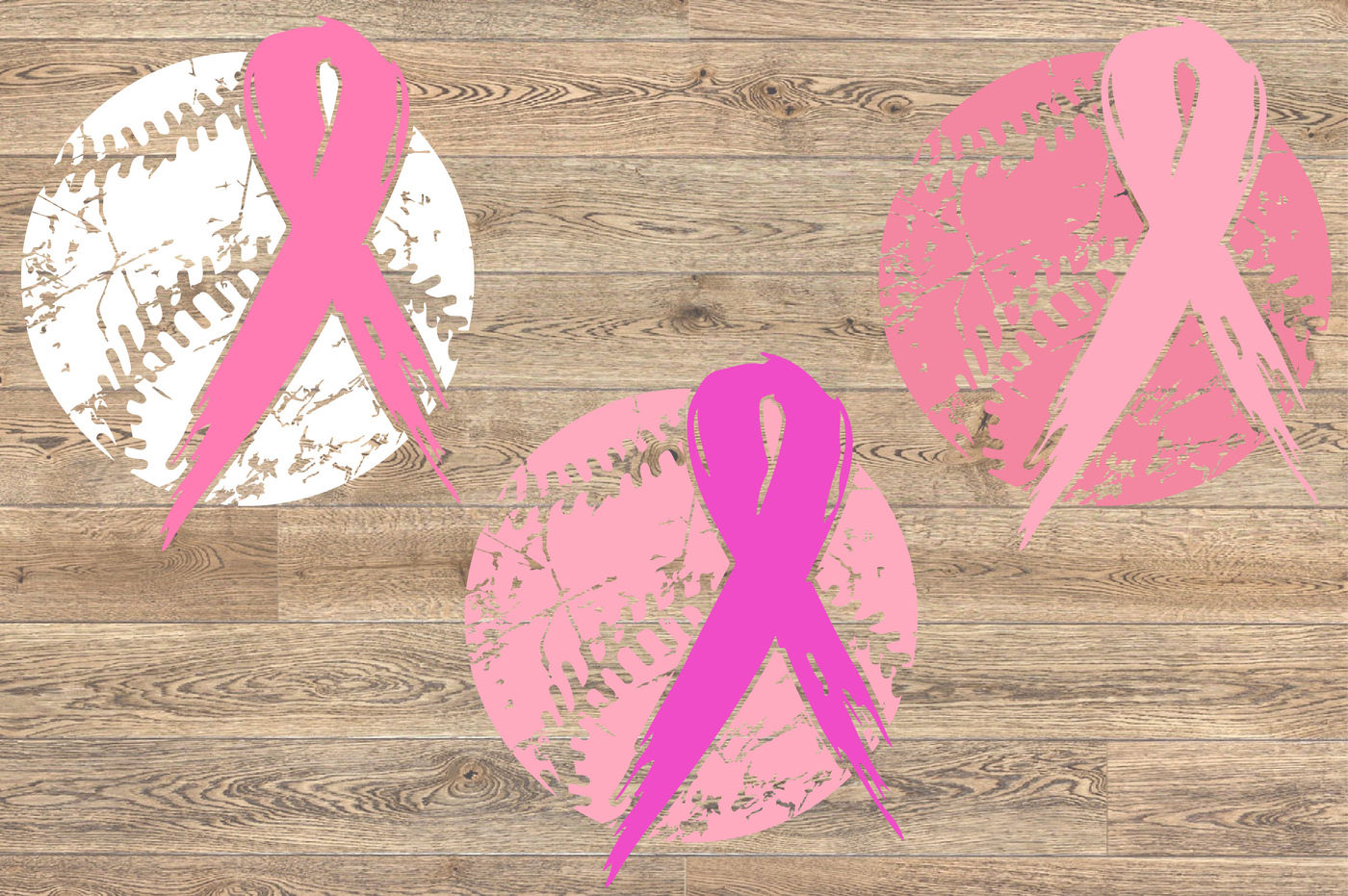 Baseball Tackle Breast Cancer Svg Awareness ribbon 1021S By HamHamArt |  TheHungryJPEG
