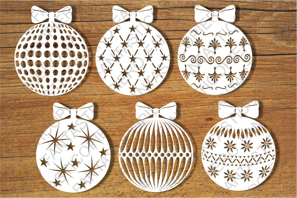 Baubles Decorative Christmas Balls Svg Files By Fantasticopiero Thehungryjpeg Com