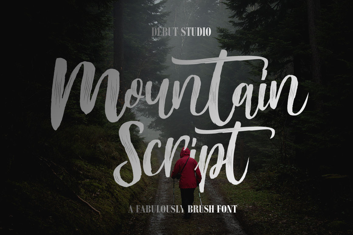 Mountain Script Sale 1 By Debut Studio Thehungryjpeg Com