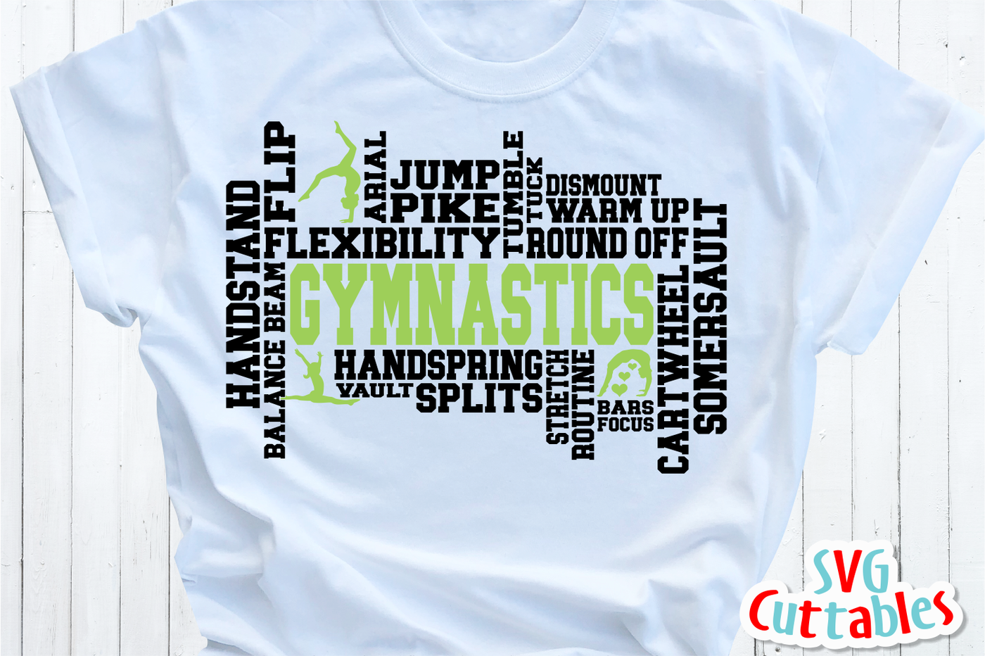 Download Gymnastics Word Art Svg Cut File By Svg Cuttables Thehungryjpeg Com SVG, PNG, EPS, DXF File