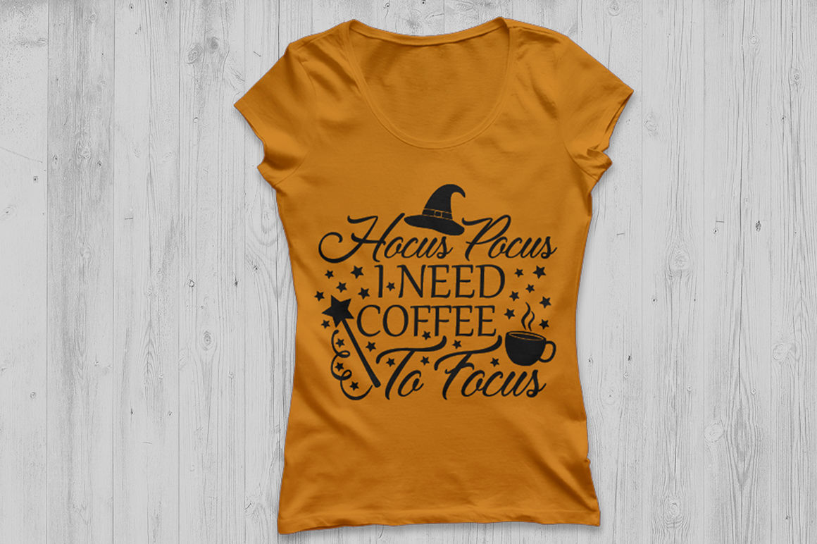 Hocus Pocus I Need Coffee To Focus Svg Halloween Svg Witch Svg By Cosmosfineart Thehungryjpeg Com