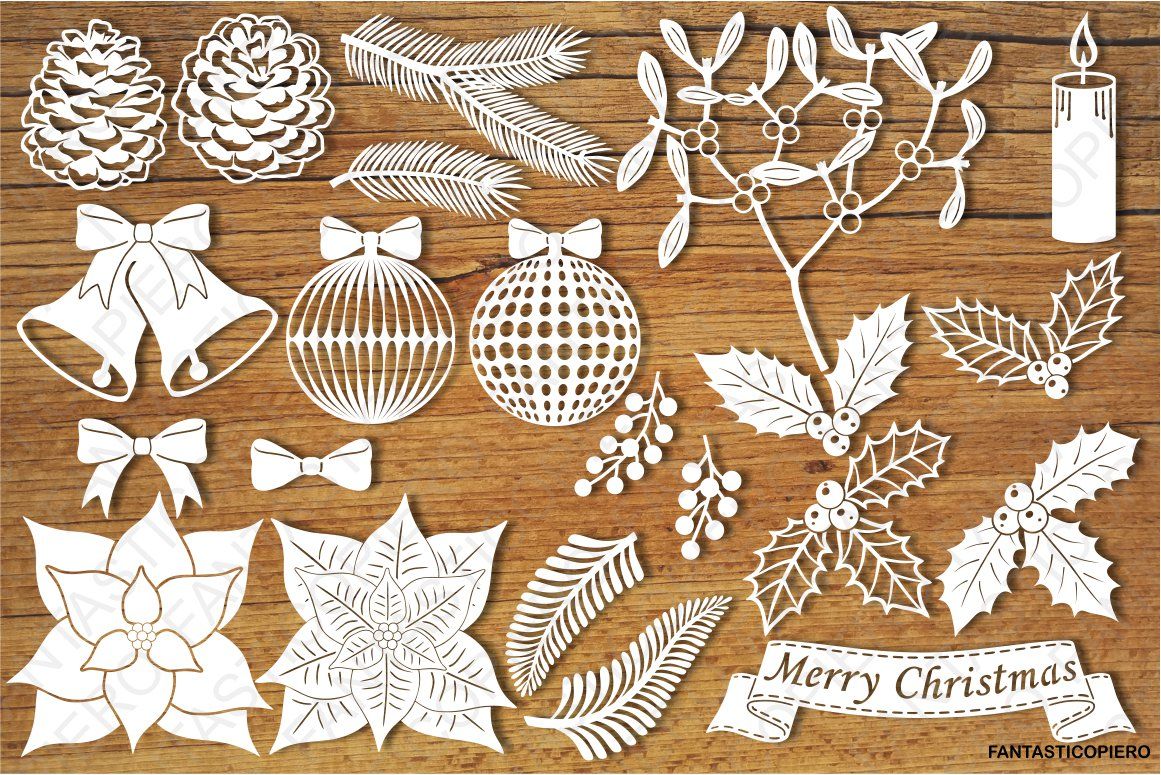 Christmas Decorative Elements SVG By PieroGraphicsDesign