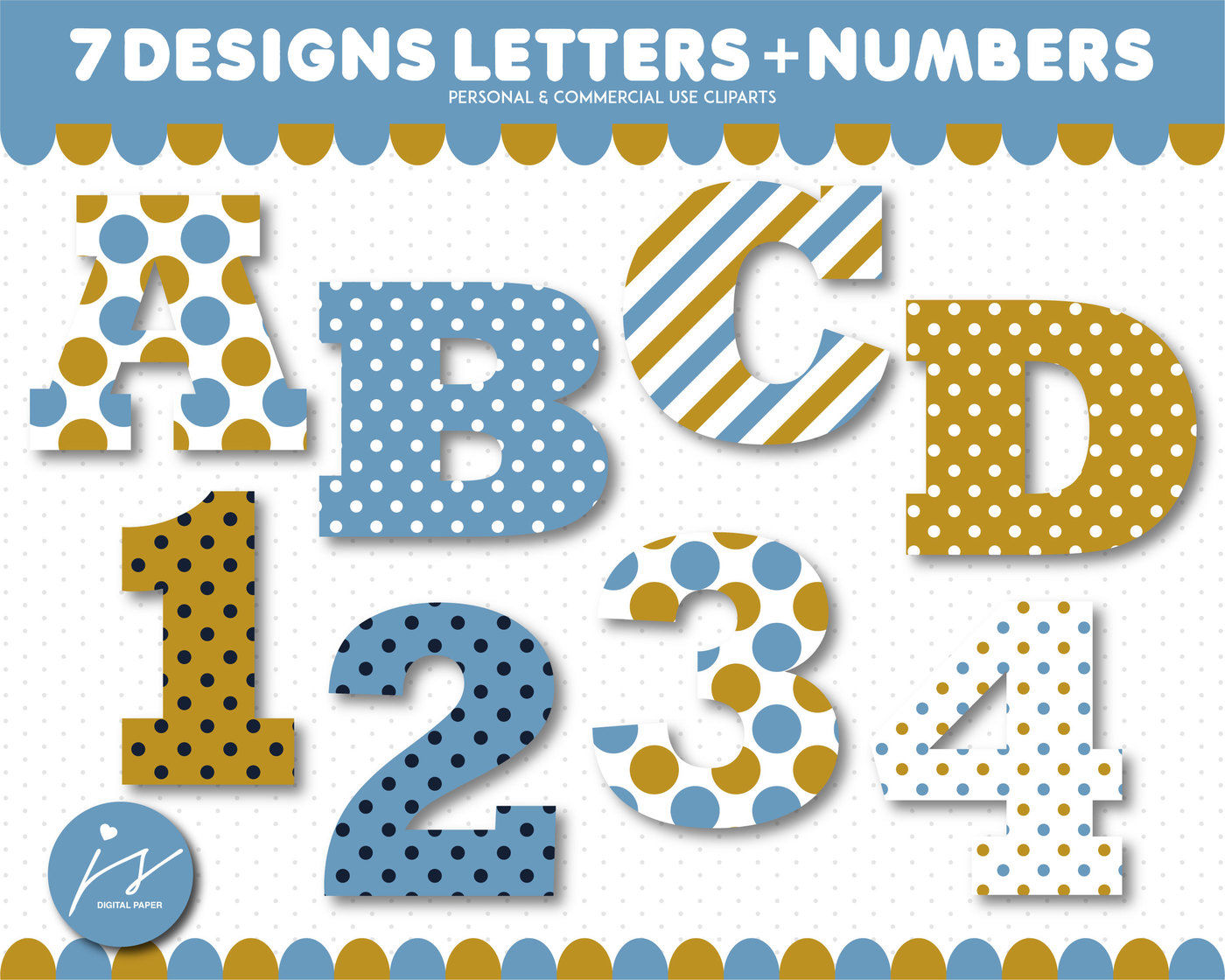 Alphabet Clipart And Numbers Clipart Al 157 By Js Digital Paper Thehungryjpeg Com