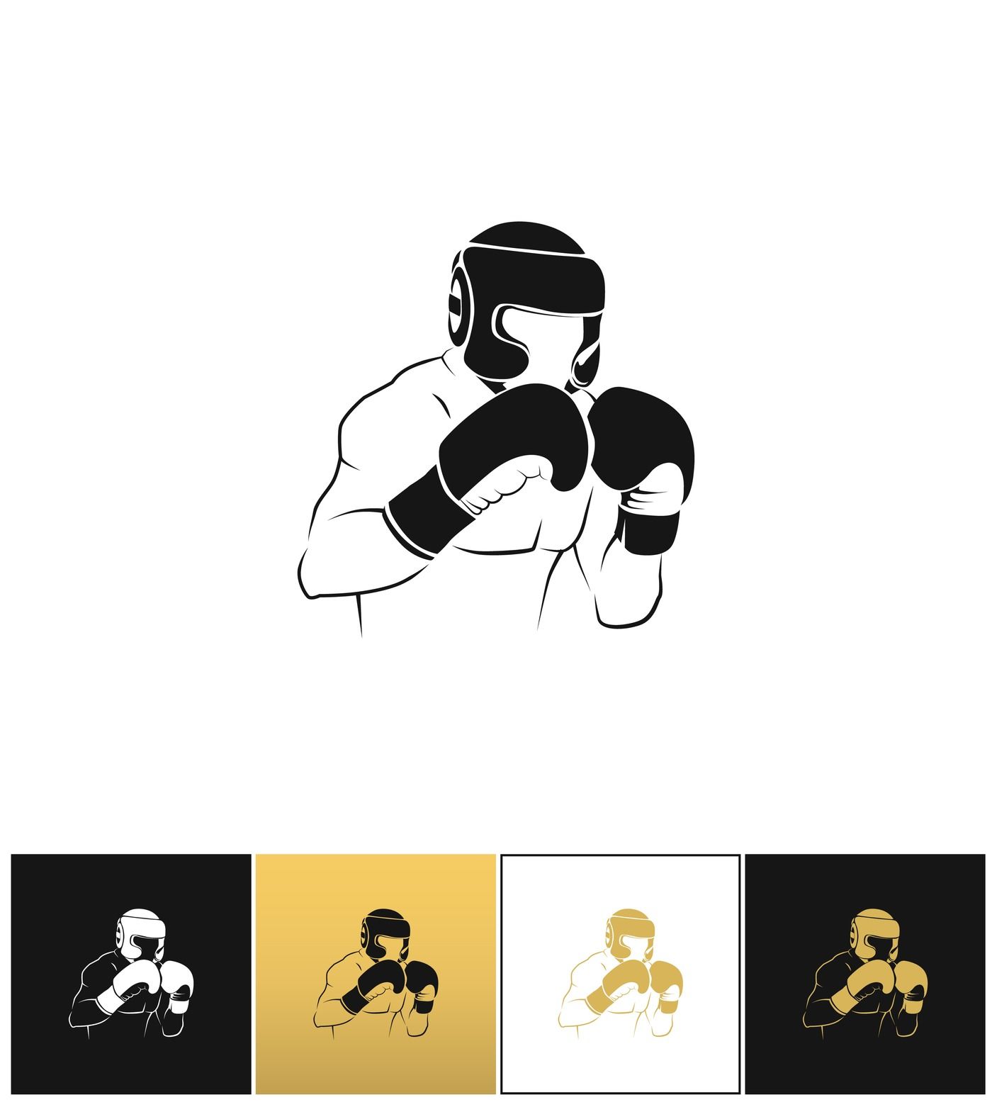 boxing silhouette