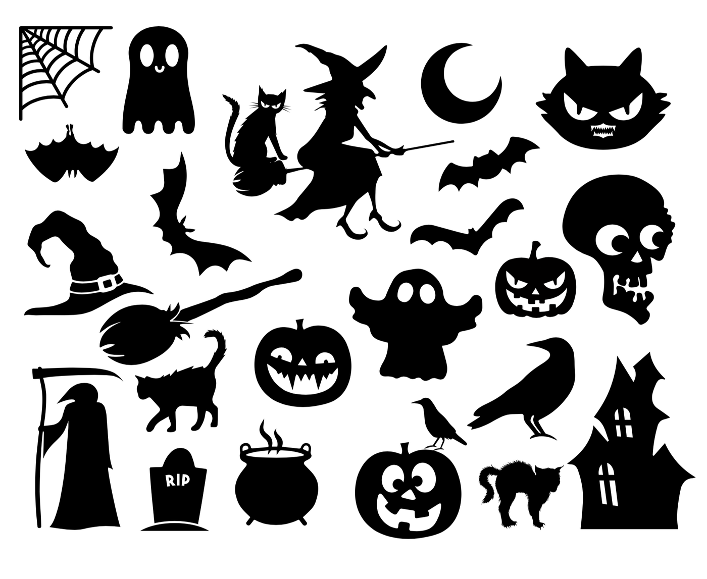 141+ Halloween SVGs Free - Free SVG Cut File Bundles  Picture art SVG Bundles