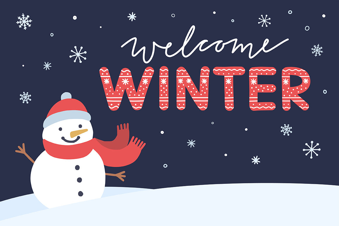 Welcome Winter By Redchocolate Illustration | TheHungryJPEG