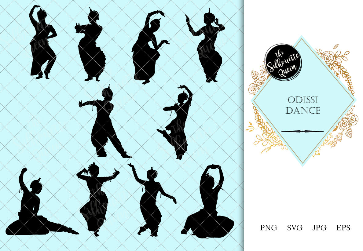Odissi Dance Silhouette Vector By The Silhouette Queen ...