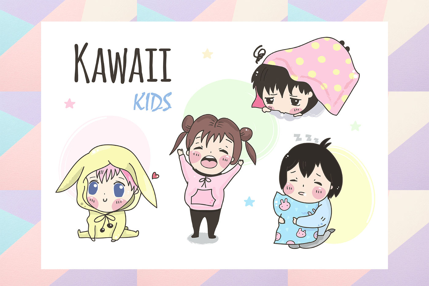 Very Kawaii kit By Twisted Tail | TheHungryJPEG.com