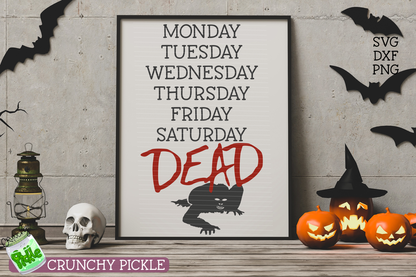 Dead Zombie Week Svg By Crunchy Pickle Thehungryjpeg Com