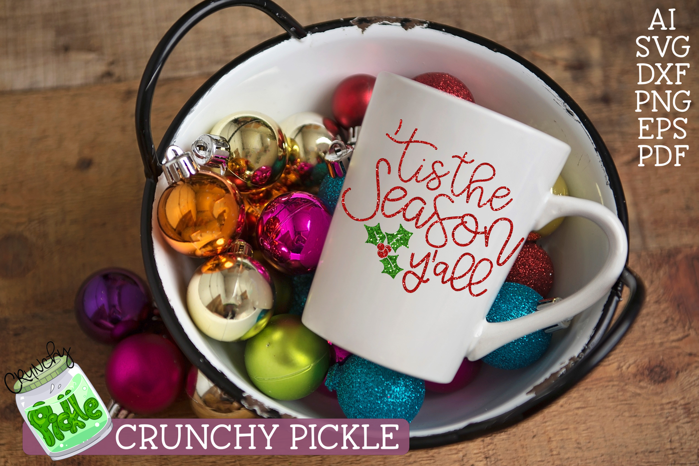 Tis The Season Y All Christmas Svg By Crunchy Pickle Thehungryjpeg Com