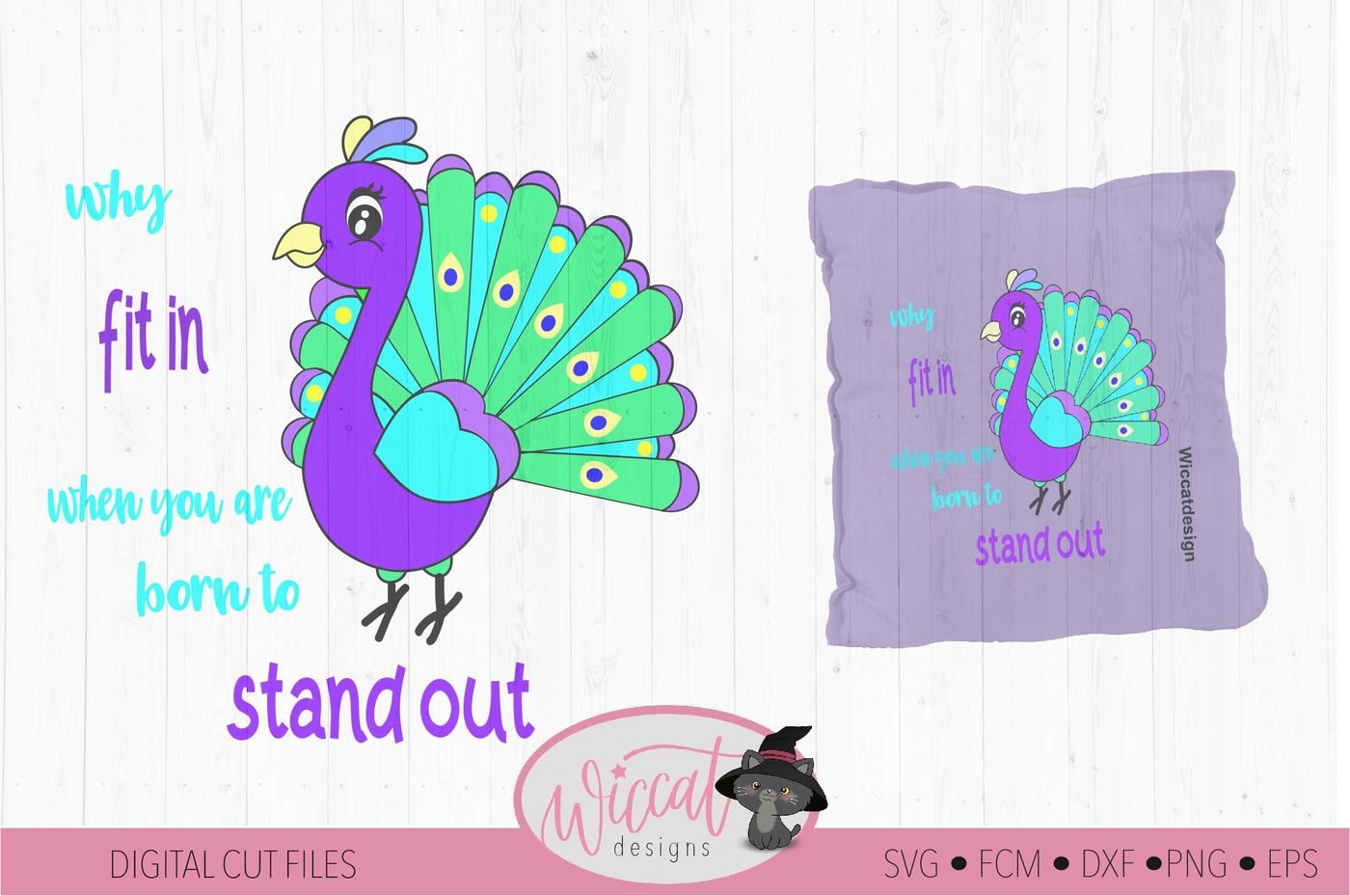 Download Cute little Peacock, kids design svg, By Wiccatdesigns | TheHungryJPEG.com