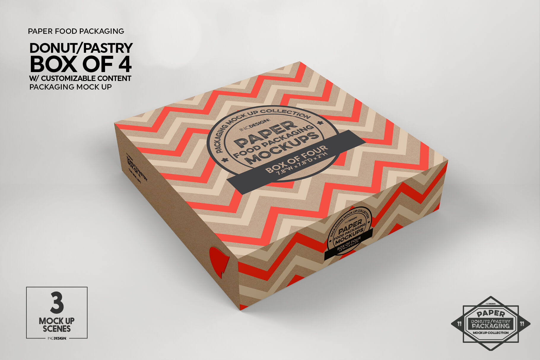 Download Vol 11 Paper Food Box Packaging Mockup Collection By Inc Design Studio Thehungryjpeg Com