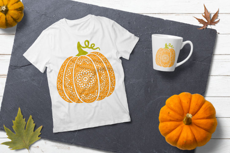 Fancy pumpkin svg. Scroll pumpkin By bunart | TheHungryJPEG.com