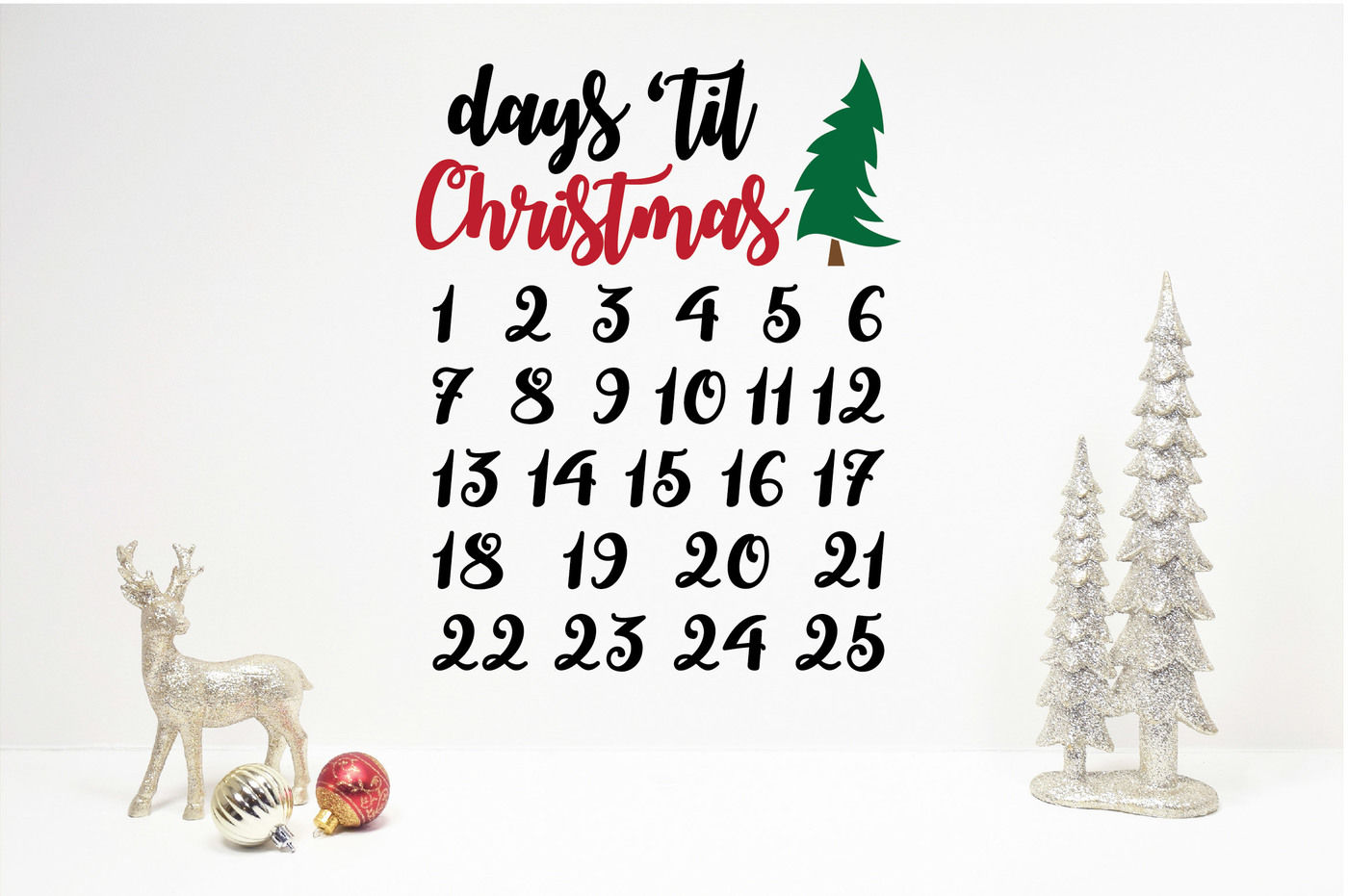 Christmas Svg Bundle With 10 Christmas Countdown Cut Files By Shannon Keyser Thehungryjpeg Com