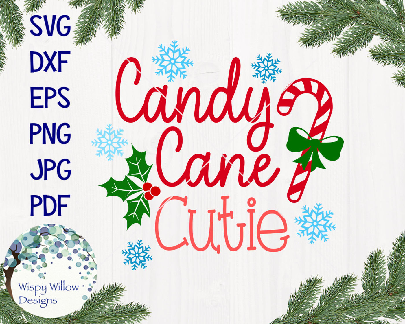 Candy Cane Cutie Svg By Wispy Willow Designs Thehungryjpeg Com