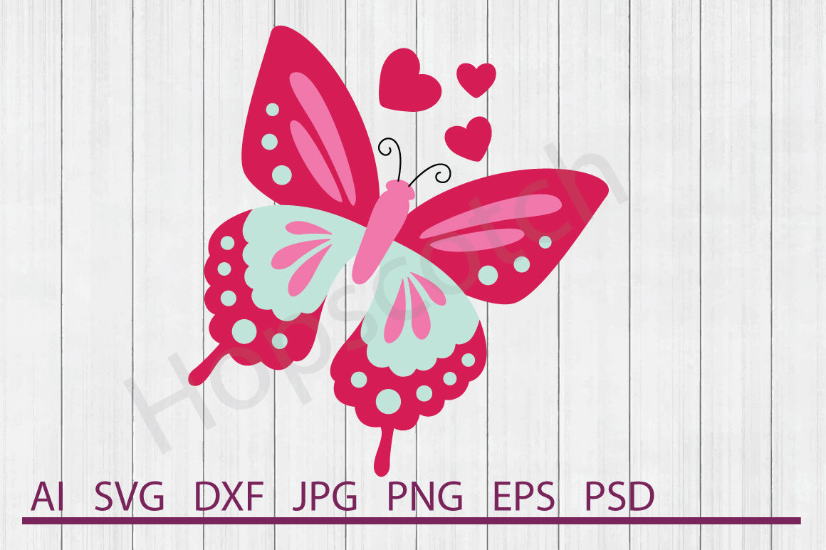 Download Butterfly SVG, Butterfly DXF, Cuttable File By Hopscotch ...