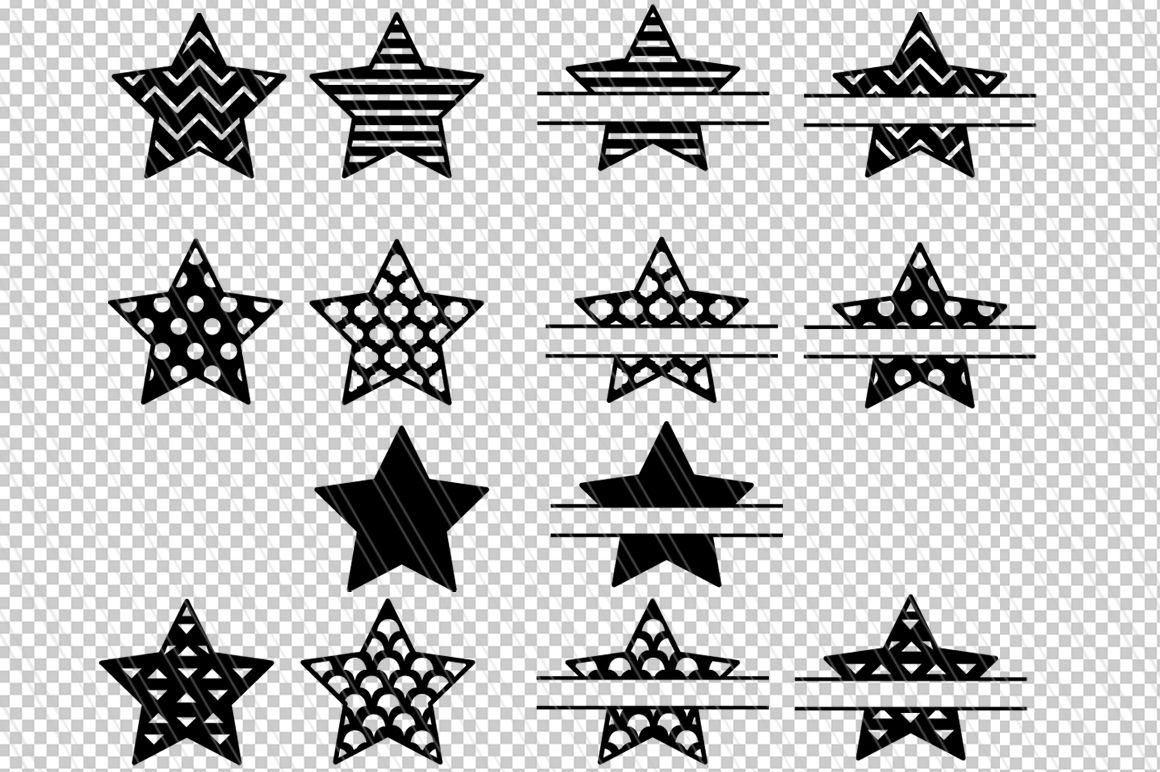 Download Star Svg Star Clipart Patterned Star Svg Split Monogram Svg Dxf By Aivosdesigns Thehungryjpeg Com