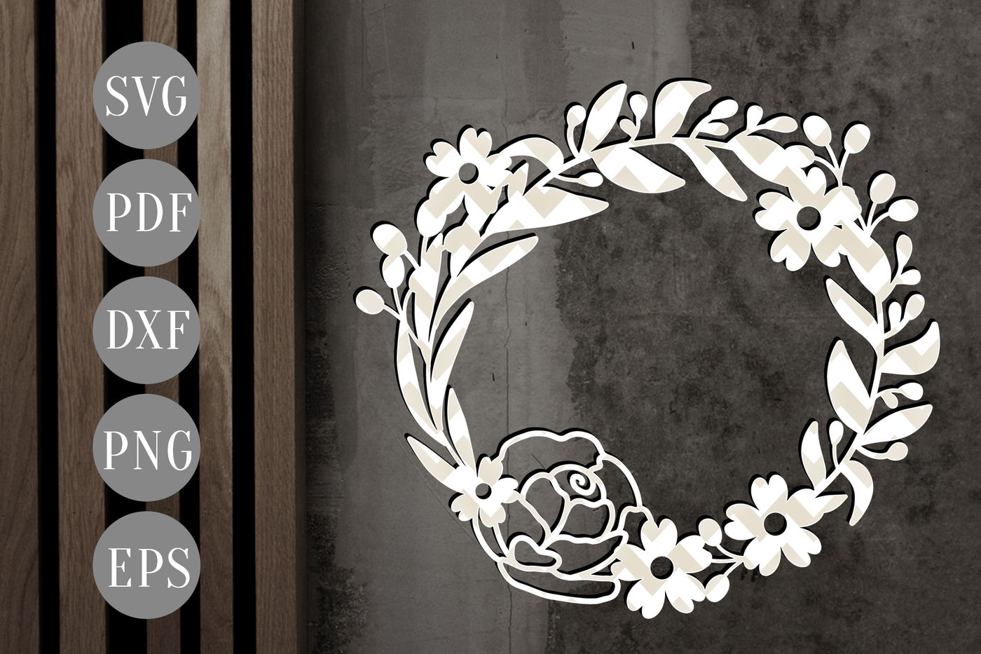 Free Free 273 Flower Wreath Svg SVG PNG EPS DXF File