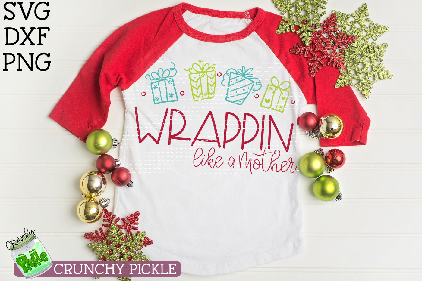 Wrappin Like A Mother Christmas Svg By Crunchy Pickle Thehungryjpeg Com