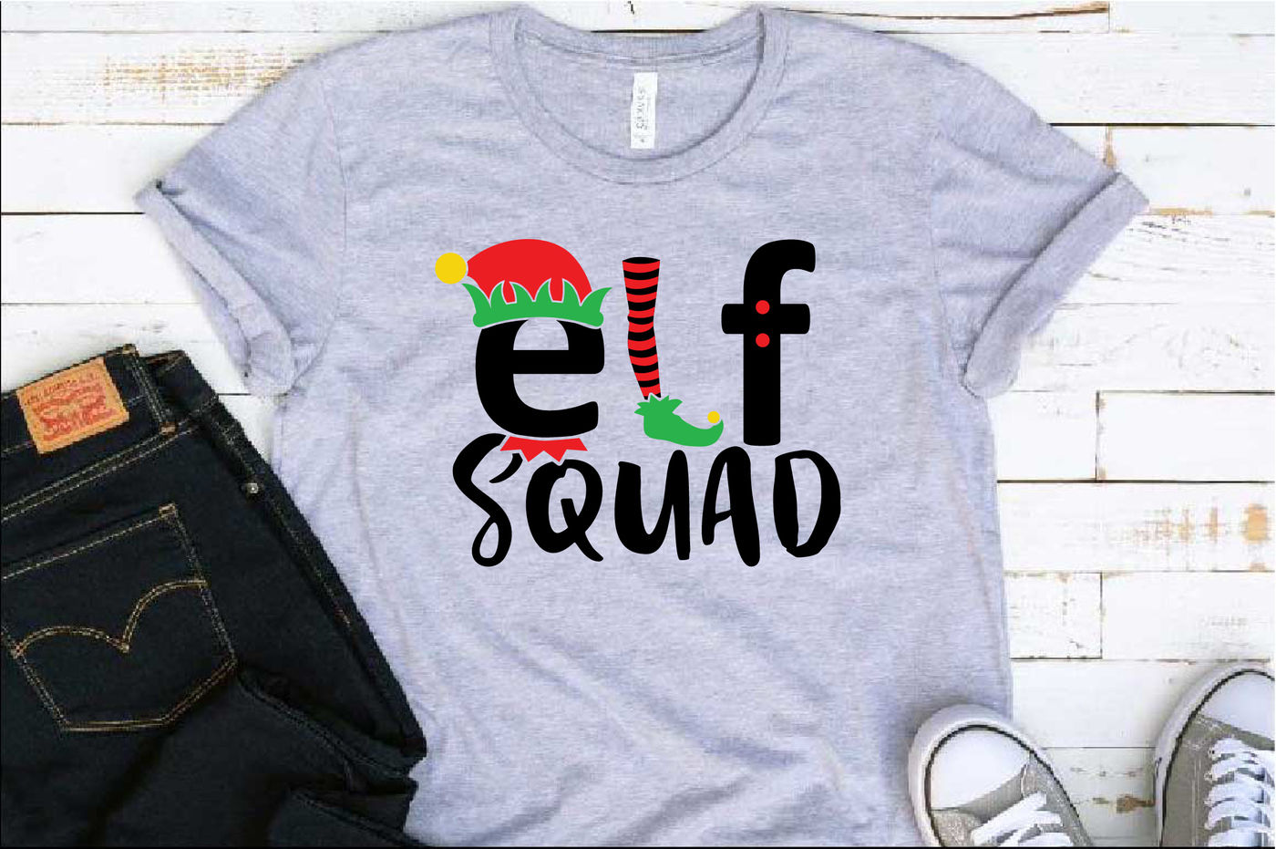 Download Elf Squad svg Christmas svg funny elf shirt , santa hat svg 1088S By HamHamArt | TheHungryJPEG.com