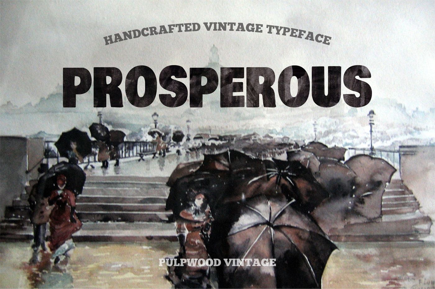 Pulpwood Font Vintage Typeface With Prosperous Cover By Vintage Font Lab Thehungryjpeg Com