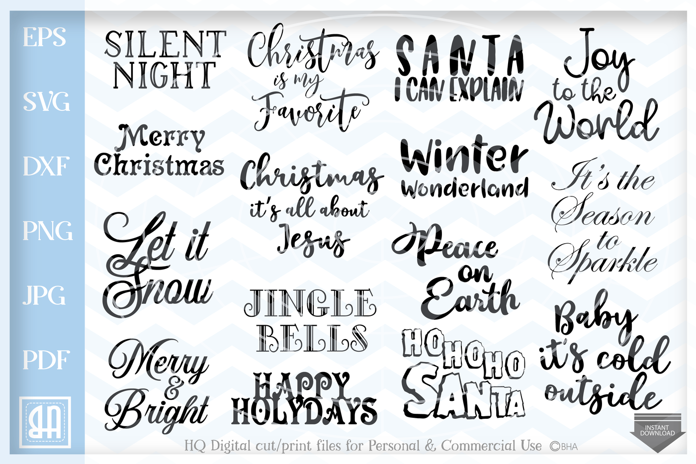 Download Christmas Sayings Bundle Svg Christmas Sayings Svg Christmas Pack By Blueberry Hill Art Thehungryjpeg Com PSD Mockup Templates