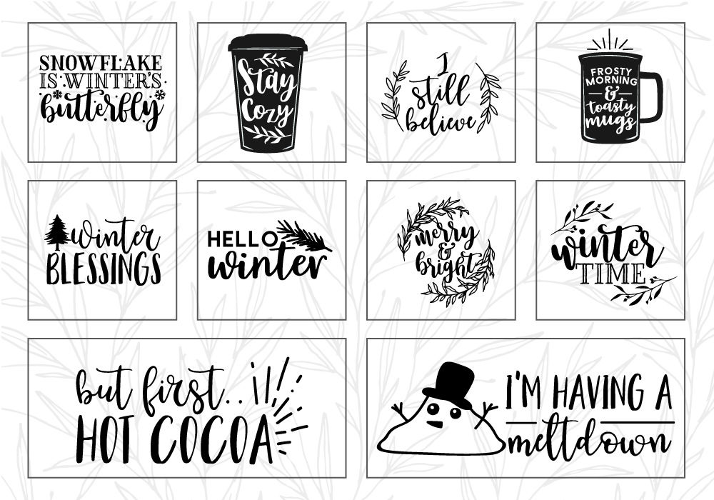 Download Winter Cozy Quote Svg Cut File Bundle By Caluya Design Thehungryjpeg Com