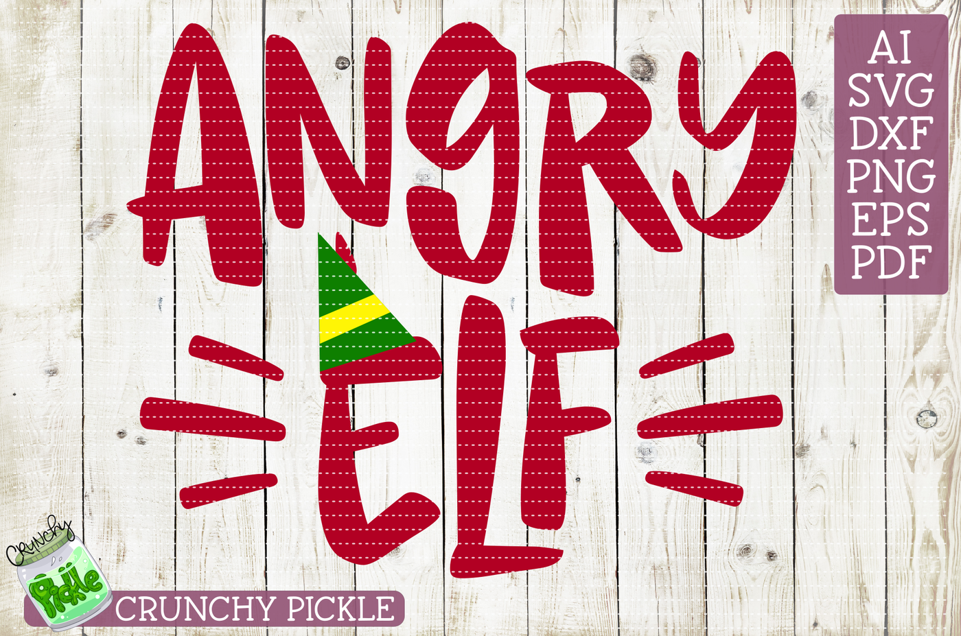 Angry Elf Svg Cutting File By Crunchy Pickle Thehungryjpeg Com
