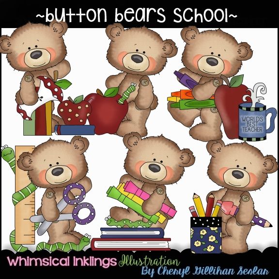 Chubby Bear Get Well Soon EXCLUSIVE Digital Clip Art Set ~ Graphics  Whimsical Inklings Personal Commercial Use Scrapbooking Sublimation