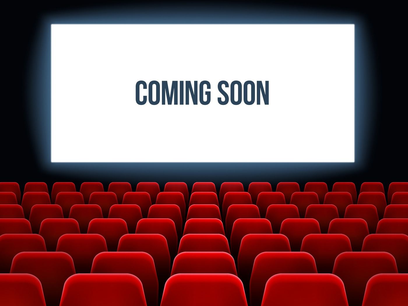 Cinema Hall Movie Interior With Coming Soon Text On White Screen And By Tartila Thehungryjpeg Com