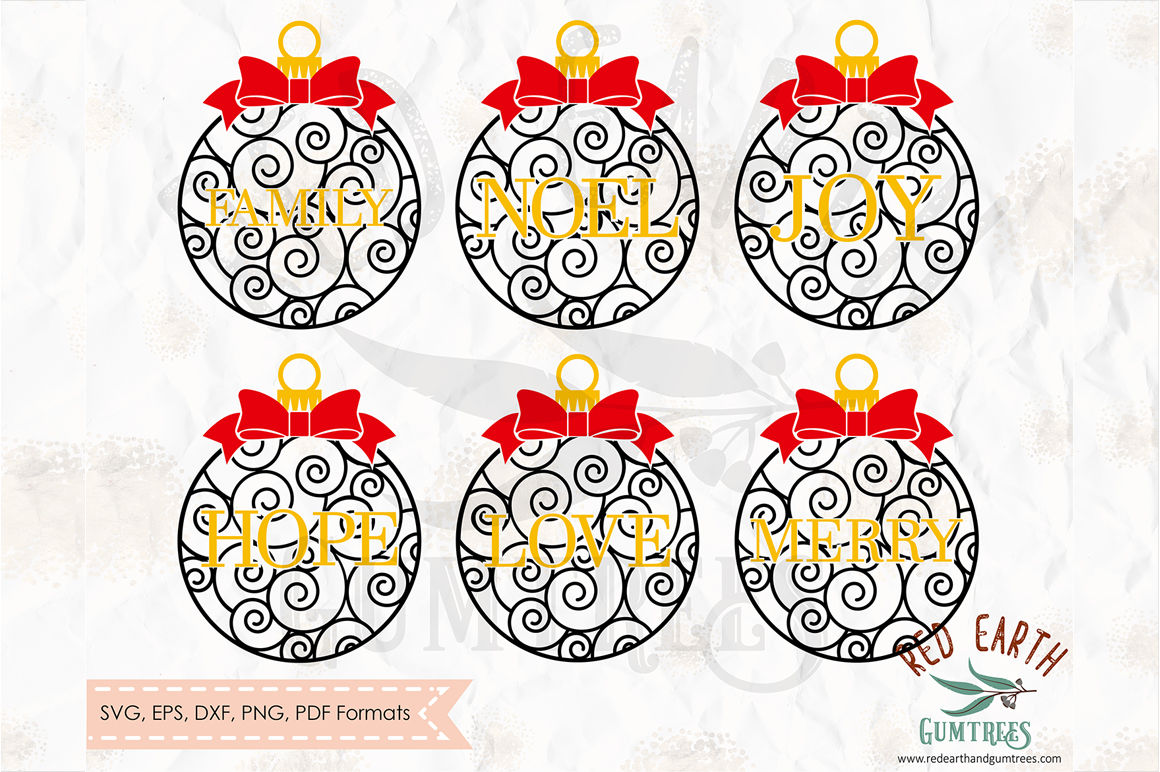 Download Christmas bauble bundle SVG,PNG,EPS,DXF, PDF formats By ...