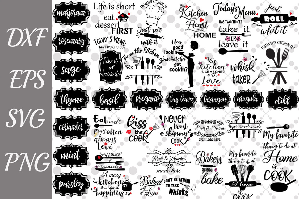 Download Kitchen Svg Bundle Kitchen Label Svg Kitchen Quotes Svg By Prettydesignstudio Thehungryjpeg Com