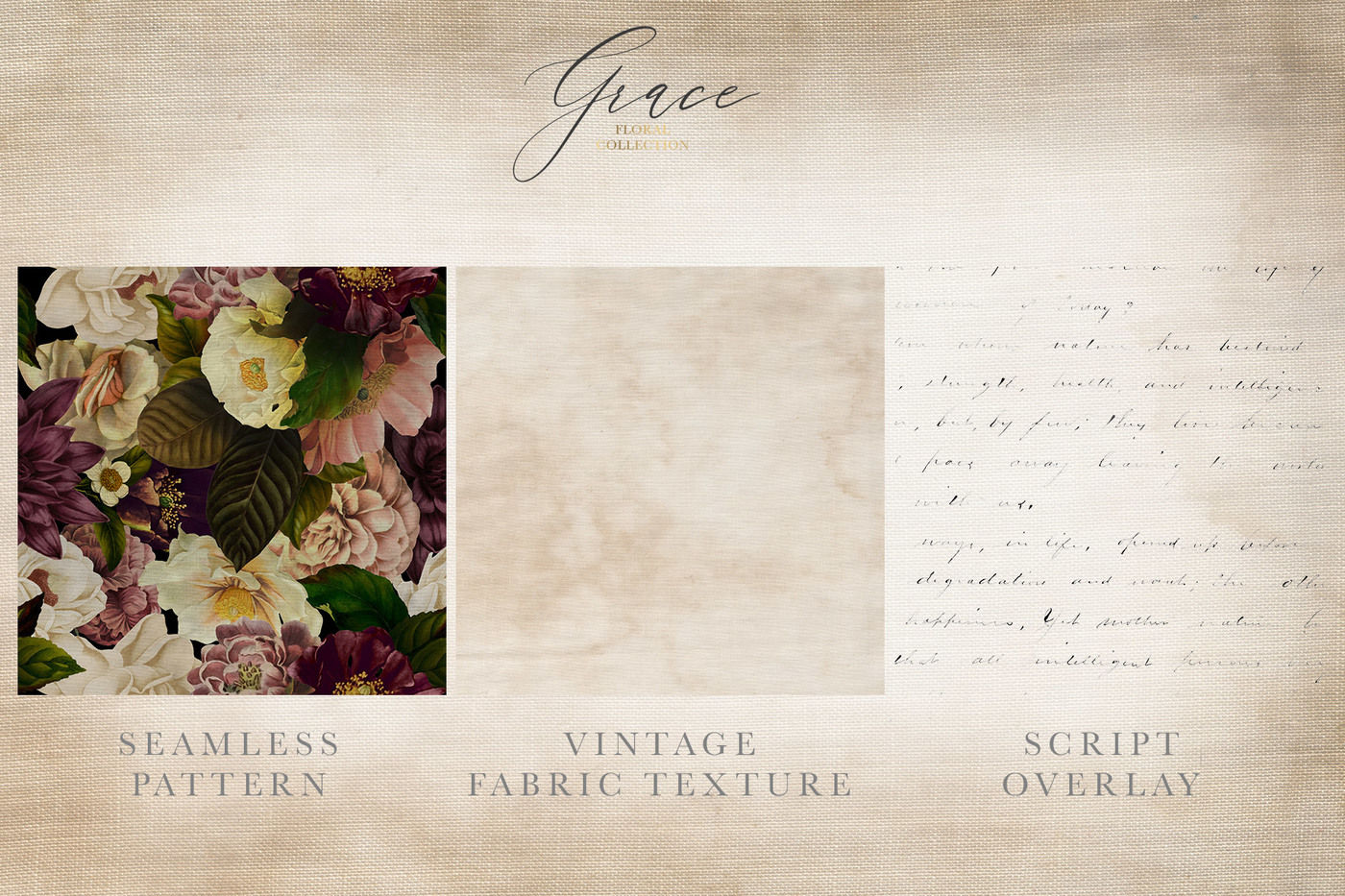 Grace Floral Graphics Collection By Avalon Rose Design Thehungryjpeg Com