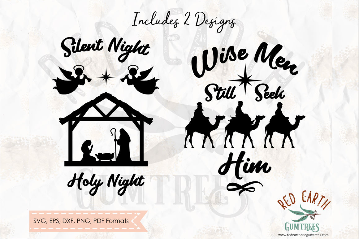 Download Christmas Nativity Scene and Wise men in SVG,PNG,EPS,DXF ...