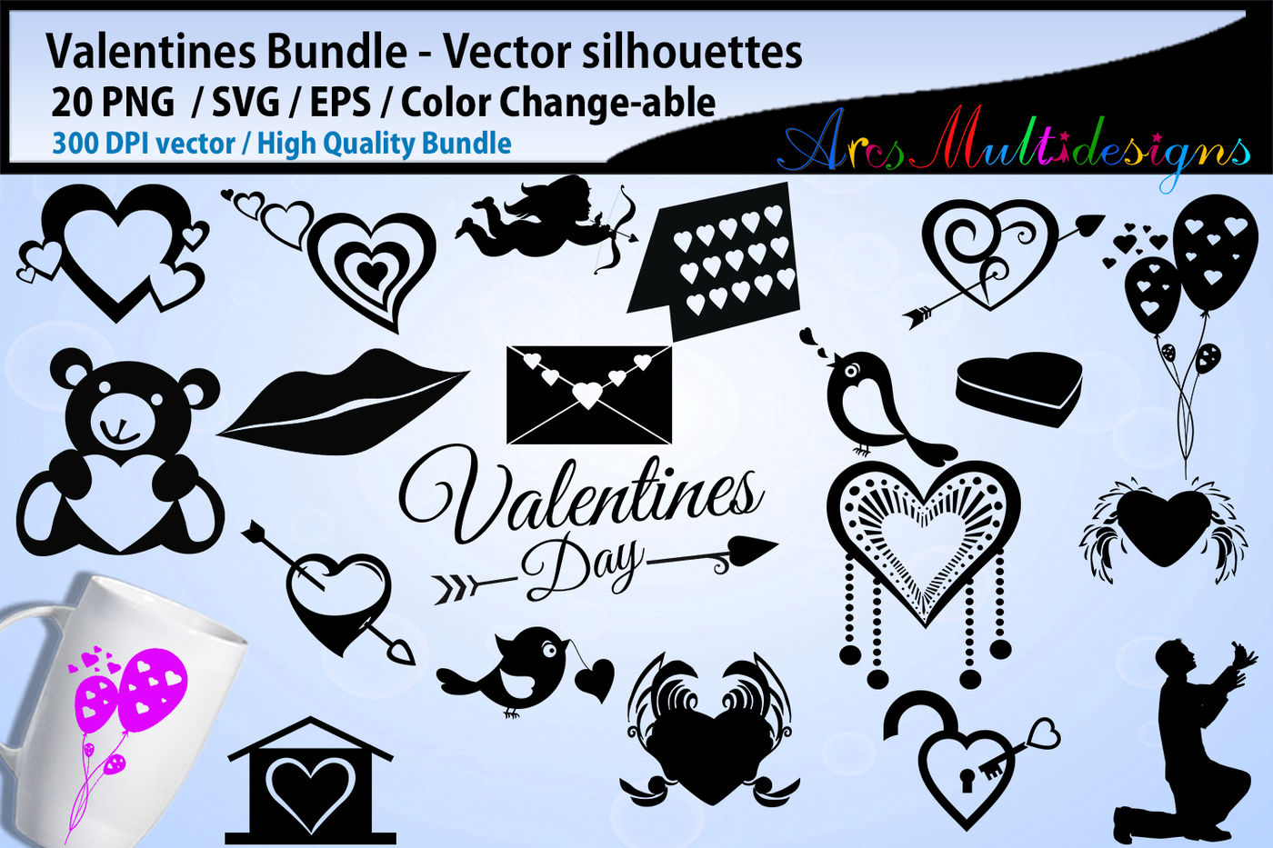 Download Valentines silhouette svg /Valentines SVG Cutting ...