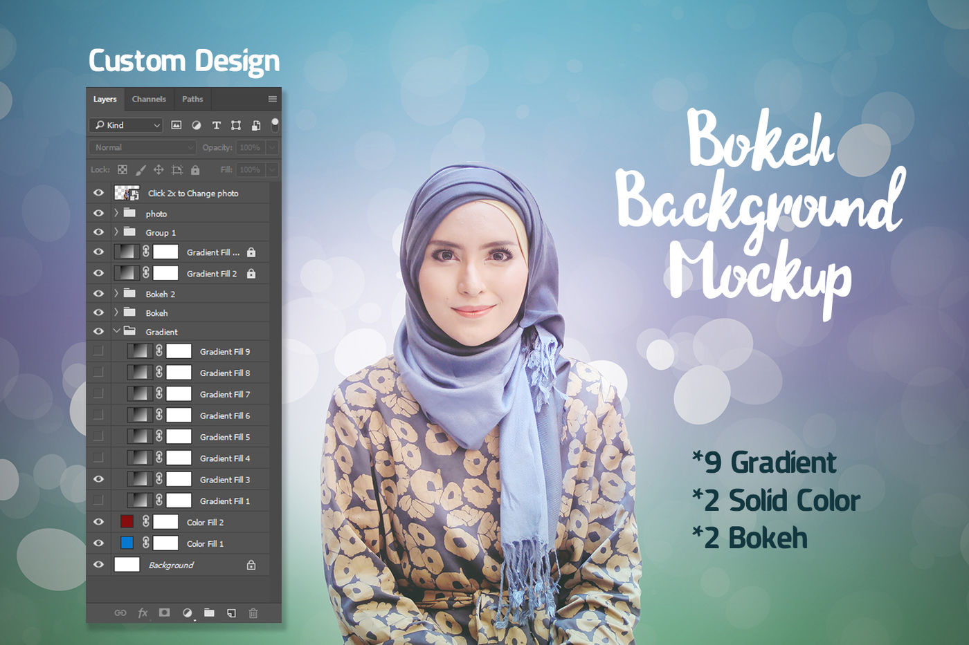 Download Mockup Bokeh Background By Yantodesign Thehungryjpeg Com