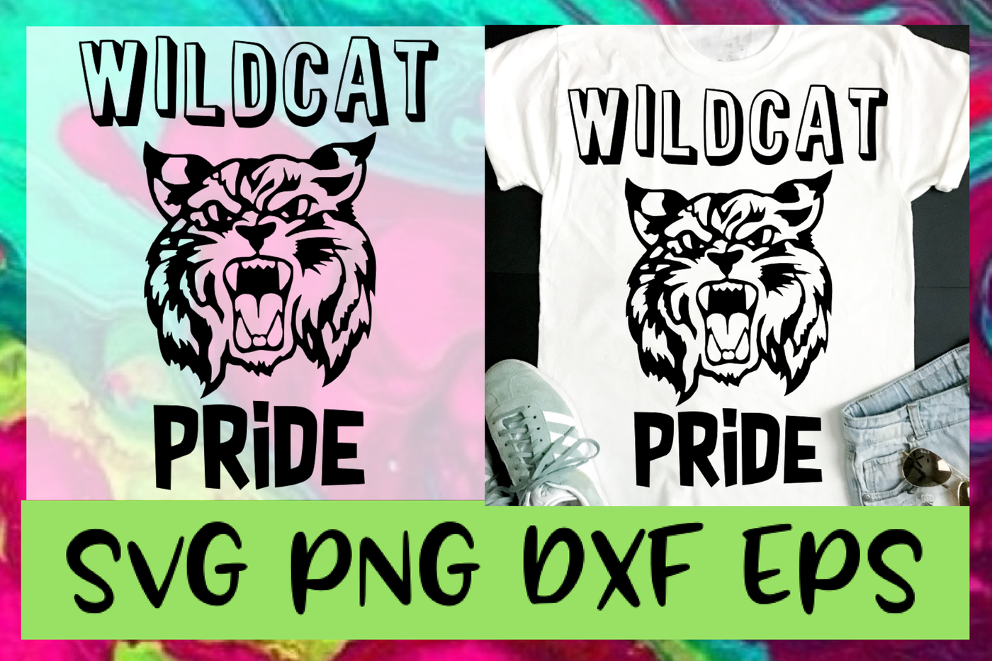 PNG Wildcat Pride Mascot SVG Digital Cut File
